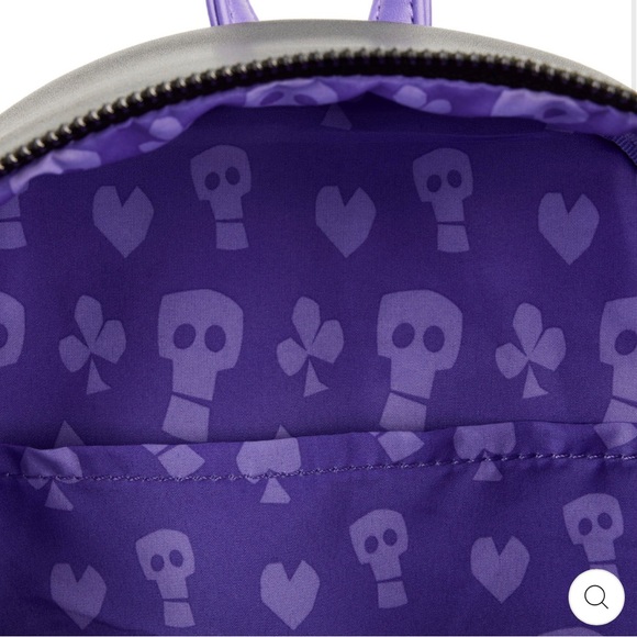 Loungefly Black Halloween Backpack with Spooky Design - Picture 6 of 7